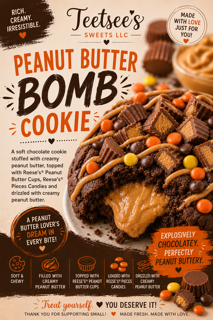 Peanut Butter Bomb Cookie
