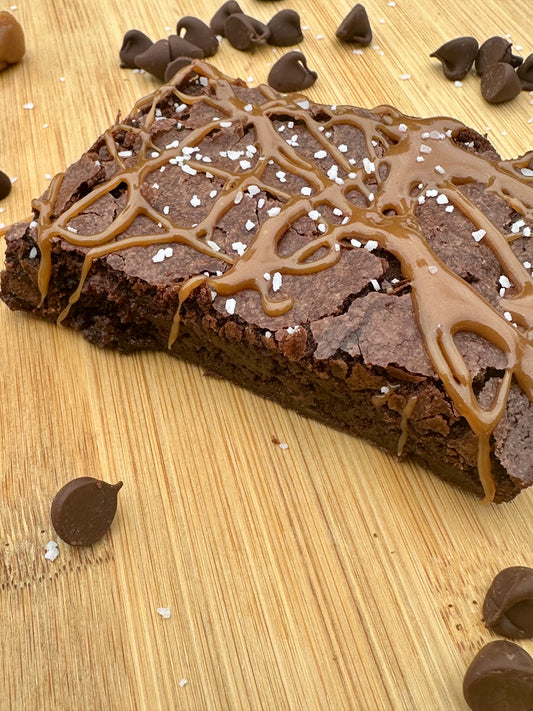 Salted caramel Brownie